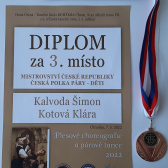 Šimon Kalvoda - Mistrovství ČR - 3. místo - ČESKÁ POLKA